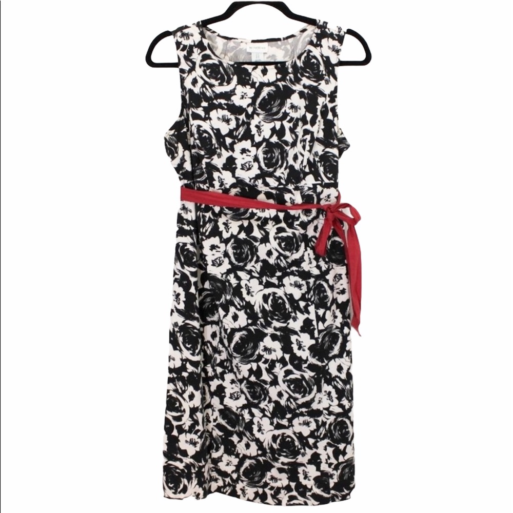 MOTHERHOOD MATERNITY Summer Dress Size Large Black White